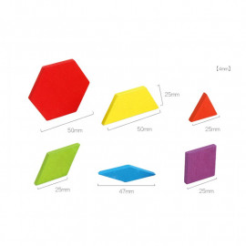 Dřevěná montessori mozaika 130 dílků Dřevěná montessori mozaika 130 dílků