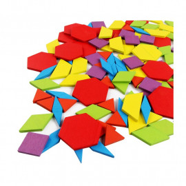 Dřevěná montessori mozaika 130 dílků Dřevěná montessori mozaika 130 dílků