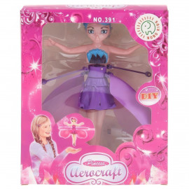 Létající Víla fialová 18cm