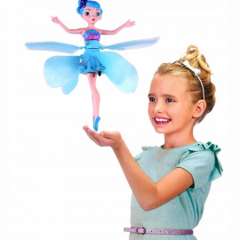 Létající Víla modrá 18cm