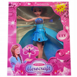 Létající Víla modrá 18cm