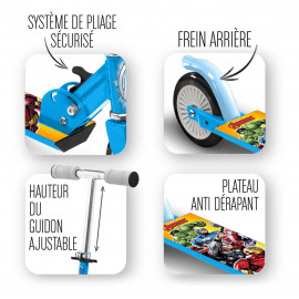 Dětská skládací koloběžka Avengers Hulk