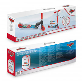 Dětská skládací koloběžka Auta