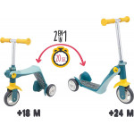 Dětská tříkolová koloběžka 2v1