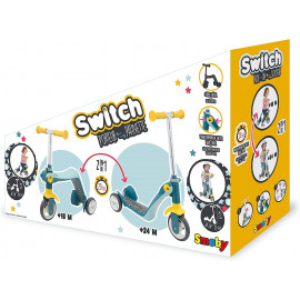 Dětská tříkolová koloběžka 2v1