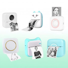 Náhradní role samolepícího termopapíru do přenosné tiskárny 5ks