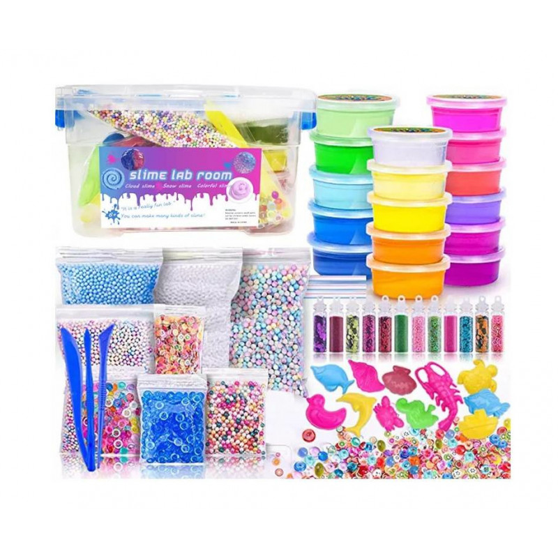 Velká sada Laboratoř slizu s doplňky v boxu 