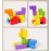 Dřevěné kostky tetris