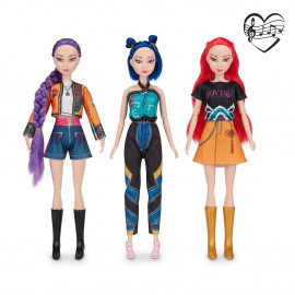 Sada figurek Demon Hunters K-pop Zpívající 3ks 30 cm