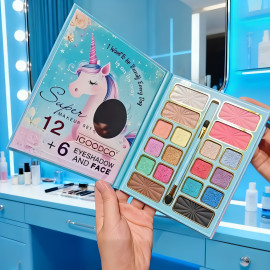 Dětská kosmetická paleta Glitter Unicorn se zrcátkem