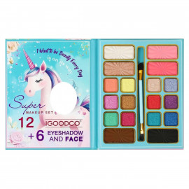 Dětská kosmetická paleta Glitter Unicorn se zrcátkem