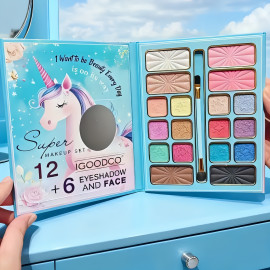 Dětská kosmetická paleta Glitter Unicorn se zrcátkem