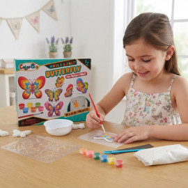 Kreativní sádrová sada DIY Motýlci - magnety na ledničku