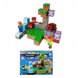 Magnetická stavebnice Minecraft Diamond world 50ks