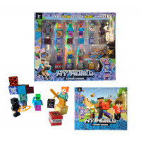 Magnetická stavebnice Minecraft s figurkami 36ks