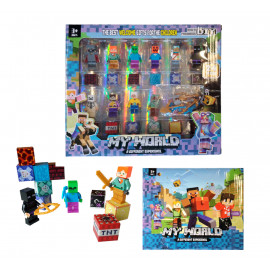 Magnetická stavebnice Minecraft s figurkami 36ks