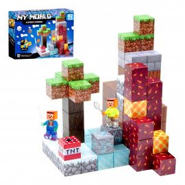 Magnetická stavebnice Minecraft Diamond Lava TNT 87ks