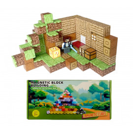 Magnetická stavebnice Minecraft Special Lucky block s postavičkou 101ks