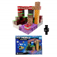 Magnetická stavebnice Minecraft TNT Amethyst Lava building expresion 120ks