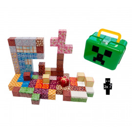 Magnetická stavebnice Minecraft Creeper box 98ks