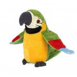 Interaktivní plyšová hračka Papoušek opakující mávající 21cm