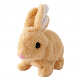 Interaktivní plyšová hračka Králíček chodící se zvukem 18cm
