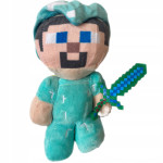 Plyšová hračka Minecraft Steve diamantový 21cm