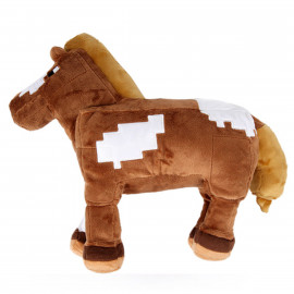 Plyšová hračka Minecraft hnědý kůň 21cm