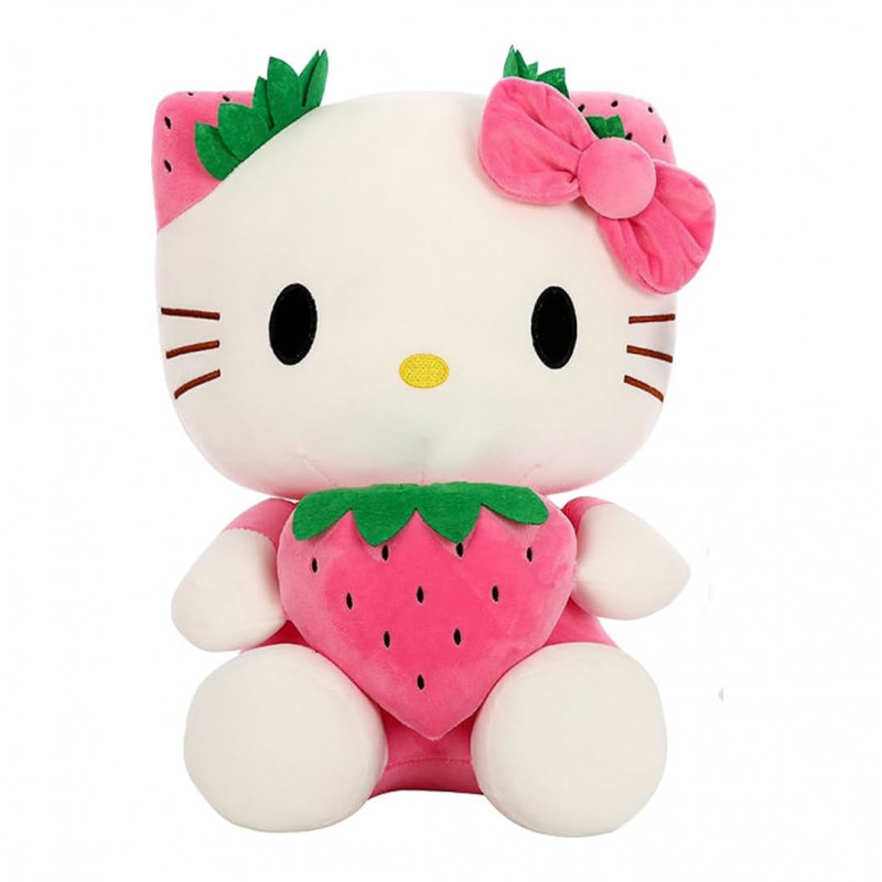 Plyšová hračka Hello Kitty s jahůdkou 22cm Plyšová hračka Hello Kitty s jahůdkou 22cm
