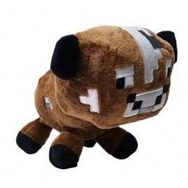 Plyšová hračka Minecraft Kráva hnědá 23cm