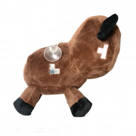 Plyšová hračka Minecraft Kráva hnědá 23cm