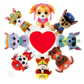 Plyšová hračka Tlapková patrola Pejsek hasič Marshall 23cm