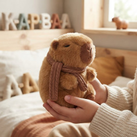 Plyšová hračka Kapybara se šálou 22cm