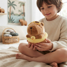 Plyšová hračka Kapybara s kruhem a brýlemi 22cm