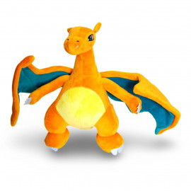Plyšová hračka Pokémon Charizard s ohněm 23cm