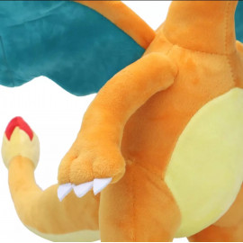 Plyšová hračka Pokémon Charizard s ohněm 23cm