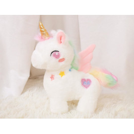 Plyšová hračka Jednorožec duhový 25cm