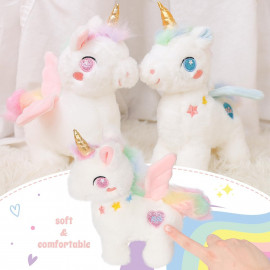 Plyšová hračka Jednorožec duhový 25cm