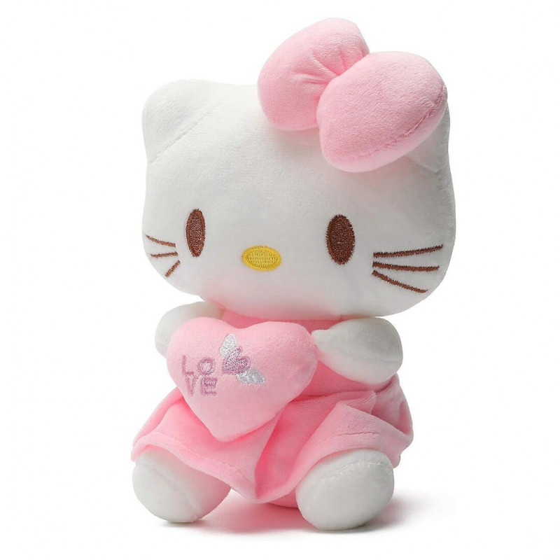 Plyšová hračka Hello Kitty se srdíčkem 25cm