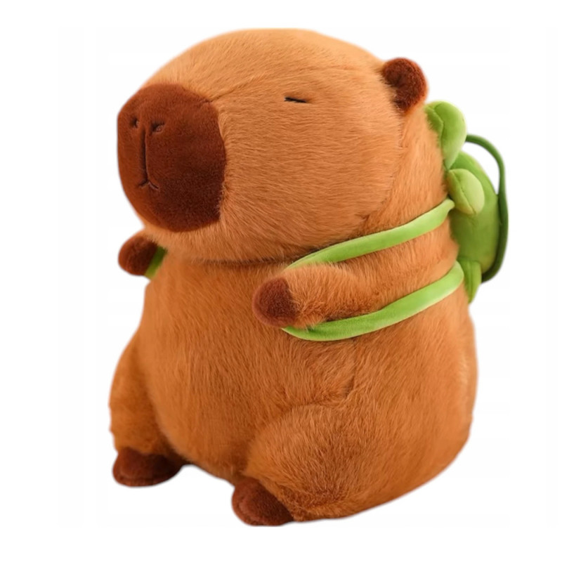 Plyšová hračka Capybara s želvičkou 23cm