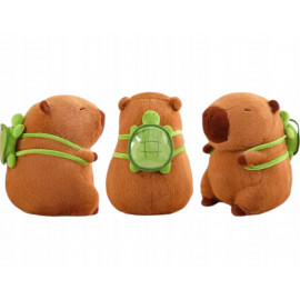 Plyšová hračka Capybara s želvičkou 23cm