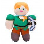 Plyšová hračka Minecraft Alex s krumpáčem 27cm