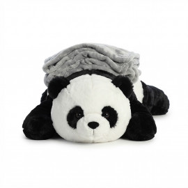 Maxi plyšová panda s dekou Big buddy 45cm 2v1