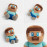 Plyšová hračka Minecraft Steve Pixel 20cm