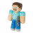 Plyšová hračka Minecraft Steve diamantový s krumpáčem 27cm