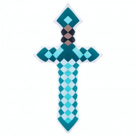Plyšový polštář Minecraft diamantový meč 60cm
