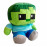 Plyšová hračka Minecraft Zombie Steve Pixel maxi 25cm