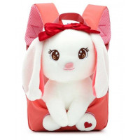 Dětský batoh s plyšákem Zajíček bílý