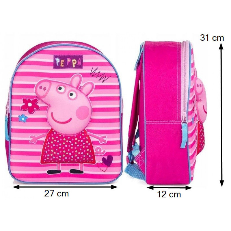 Dětský batoh Prasátko Peppa s 3D efektem Dětský batoh Prasátko Peppa s 3D efektem