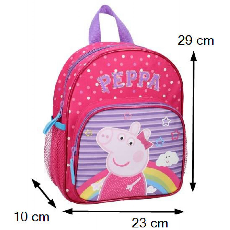 Dětský batoh Prasátko Peppa a duha Dětský batoh Prasátko Peppa a duha